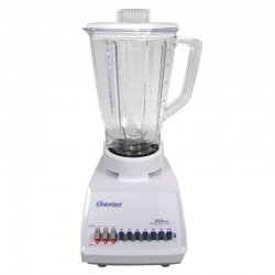 Licuadora oster slant blanca 10 vel vaso de plástico