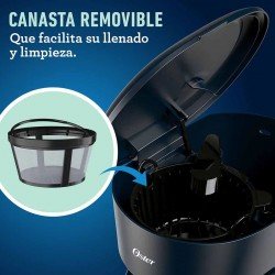 Cafetera Oster de 12 tazas con filtro permanente BVSTDCS12B