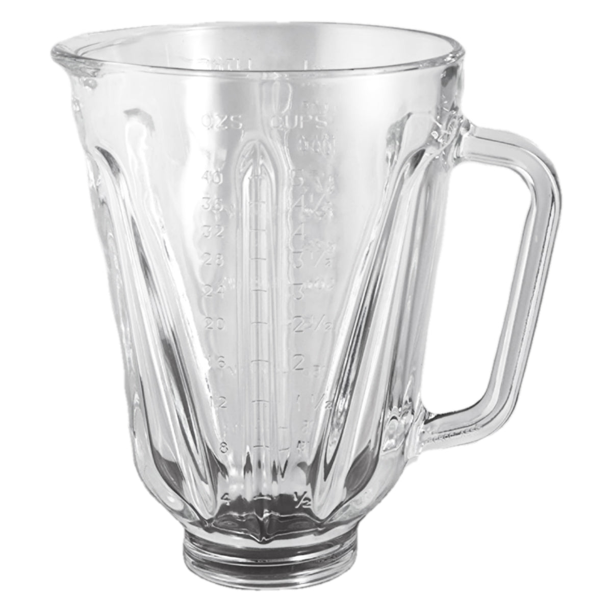 Vaso Hamilton Beach de Vidrio Original ovalado