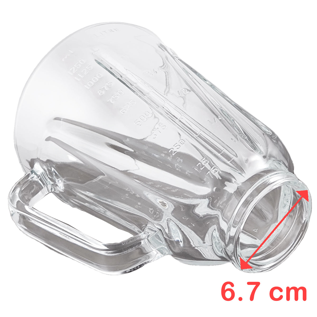 Vaso Hamilton Beach de Vidrio Original ovalado