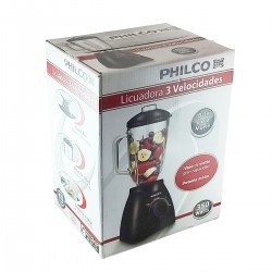 Licuadora 3 Velocidades Vaso De Vidrio Philco 1214