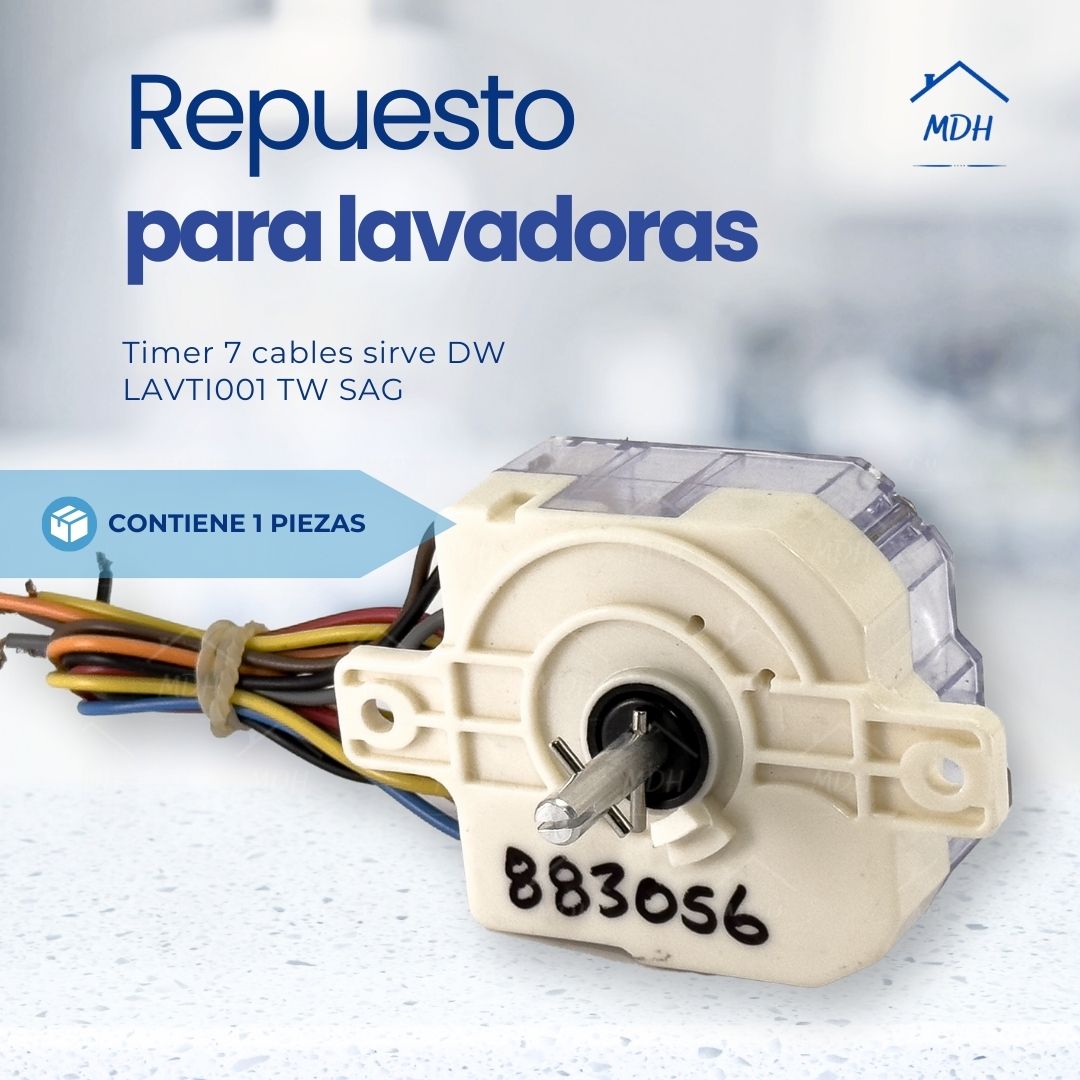 Timer de 7 cables compatible con Daewoo LavtI001