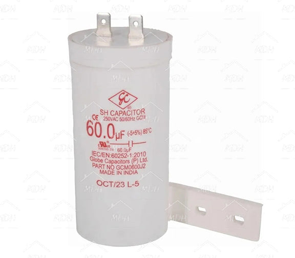 Capacitor de trabajo para lavadora compatible con MABE 60uF