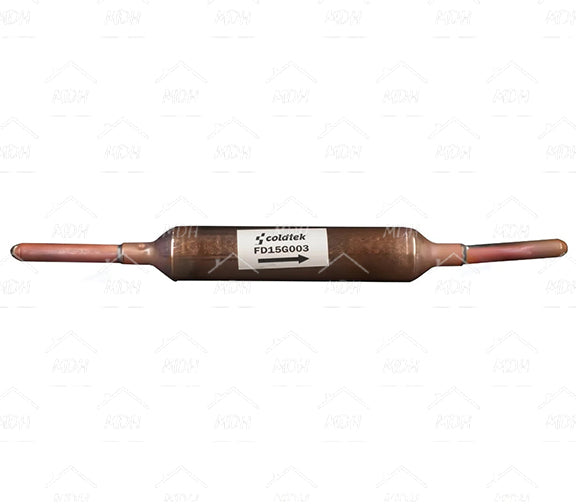 Filtro deshidratador soldable para refrigerador de 15g, 1 entrada 1 salida, colillas largas COLDTEK