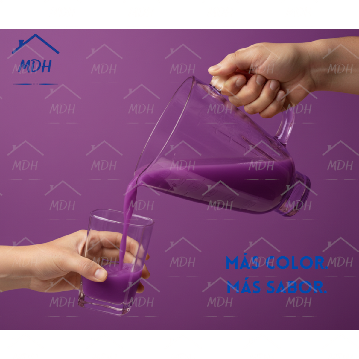 VASO TIPO OSTER CUBE VIDRIO ECON MORADO