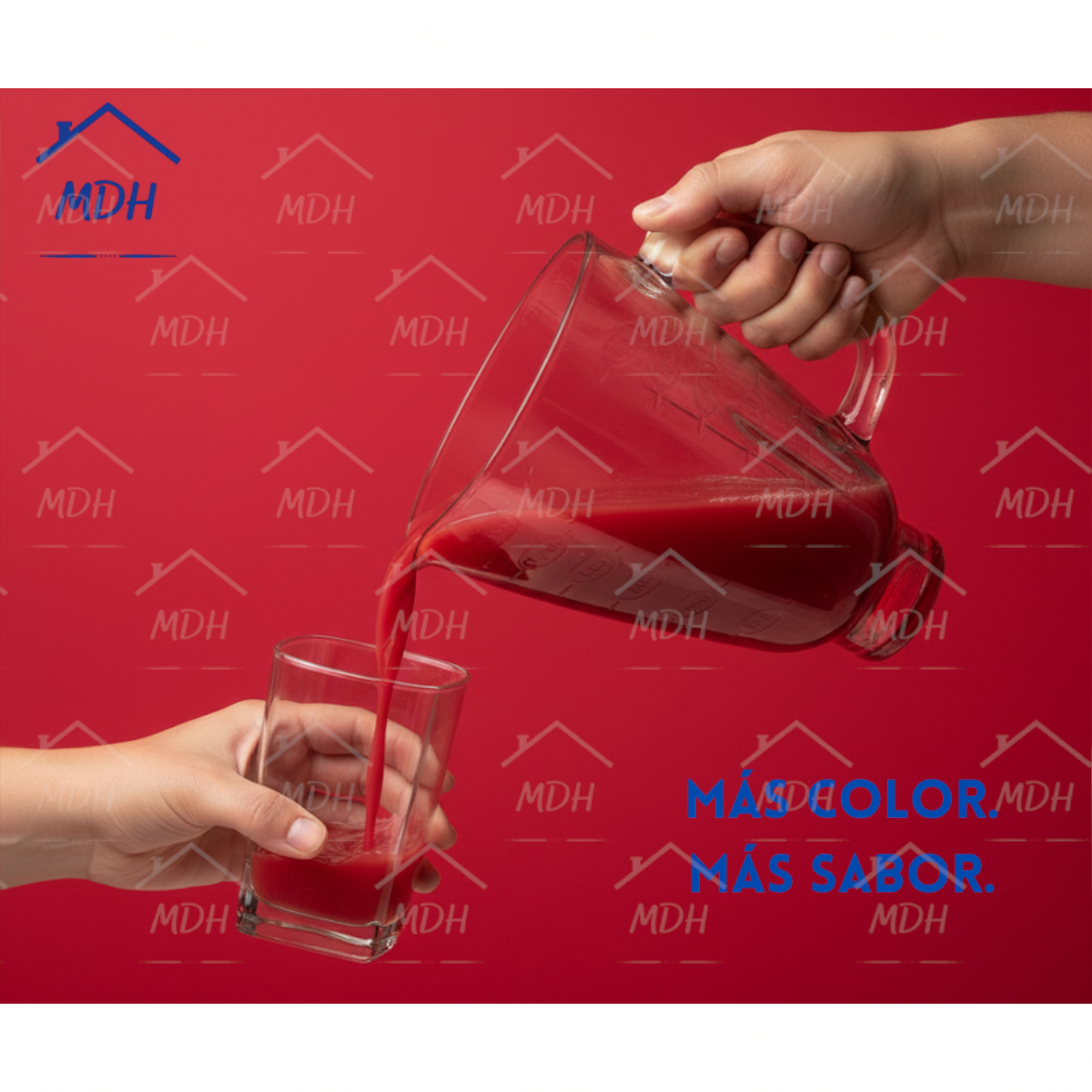 VASO TIPO OSTER CUBE VIDRIO ECON ROJO