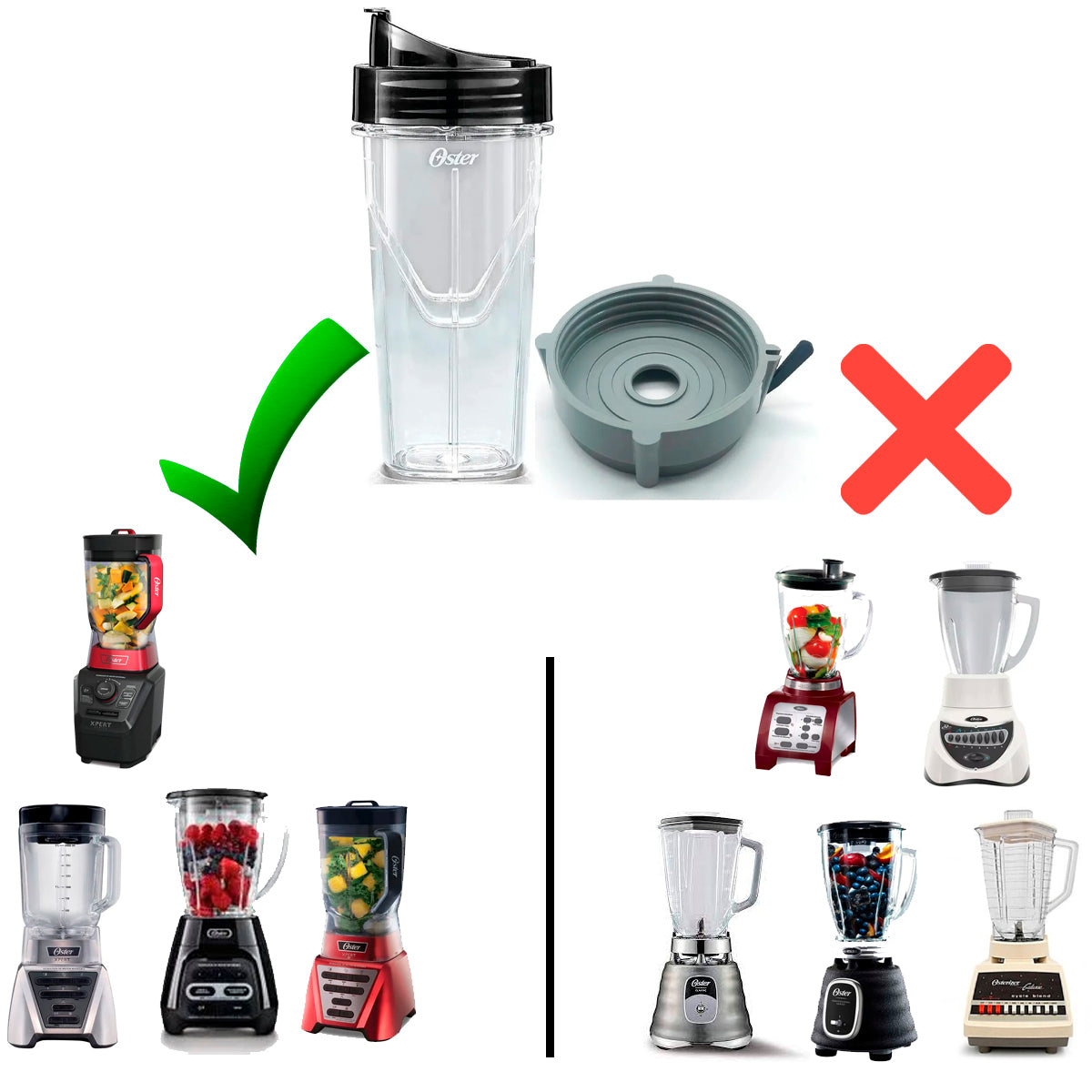 Vaso Xpert Blend-N-Go Oster 750 ML Original