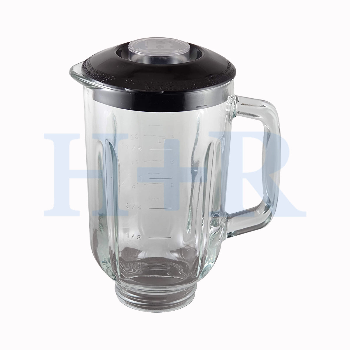 Vaso Vidrio con tapa negra Compatible Black Decker Para Licuadora