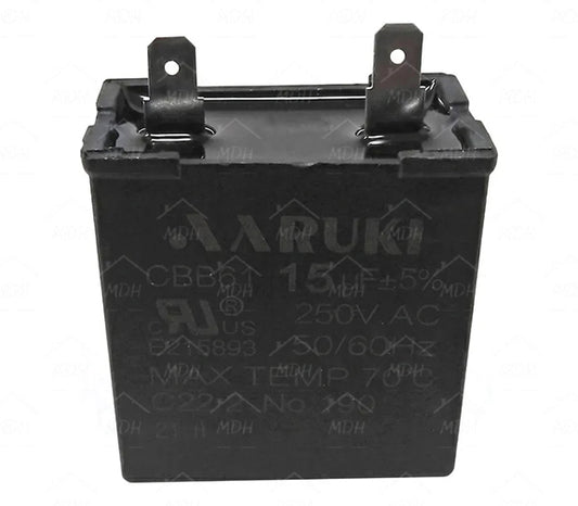 Capacitor de arranque cuadrado para refrigeración 15uF compatible con MABE