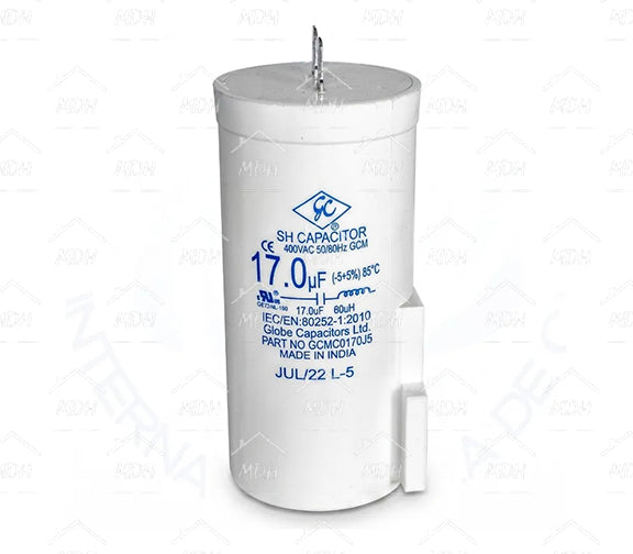 Capacitor de trabajo para lavadora compatible con LG 17uF