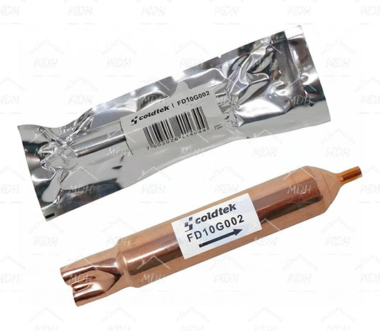 Filtro deshidratador soldable para refrigerador de 10gr, colillas 1/8 hasta 1/6 COLDTEK