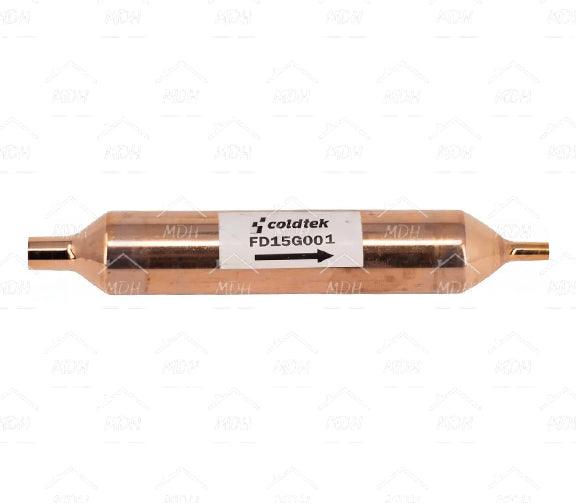 Filtro deshidratador soldable para refrigerador de 15g, 1 entrada 1 salida COLDTEK