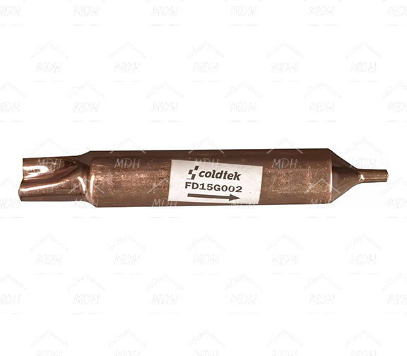Filtro deshidratador soldable para refrigerador de 15g, 1 entrada 1 salida COLDTEK