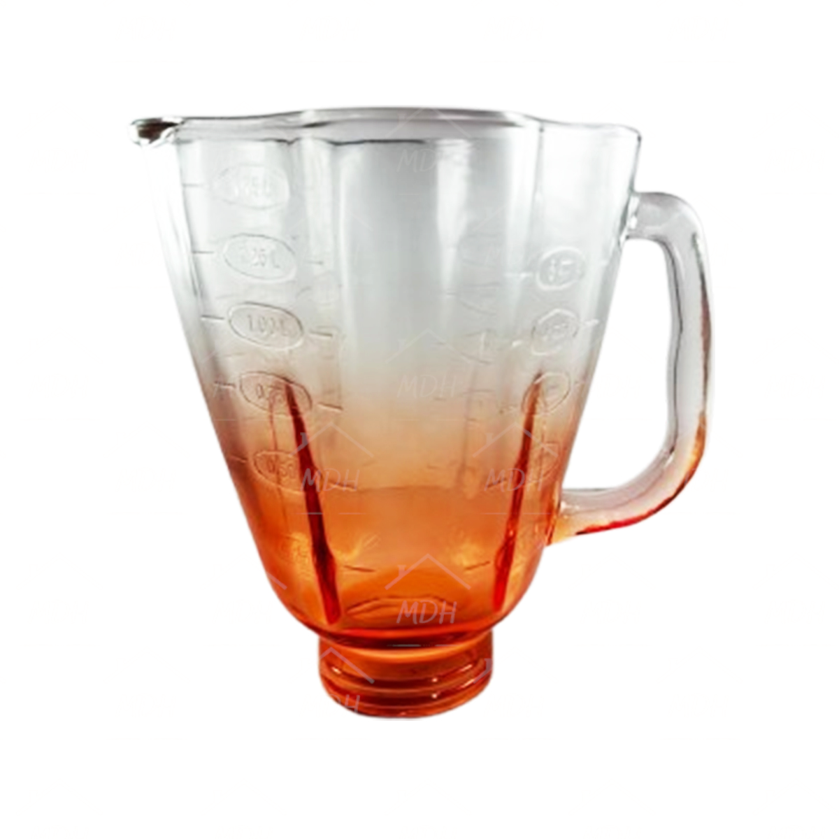 VASO TIPO OSTER CUBE VIDRIO ECON NARANJA