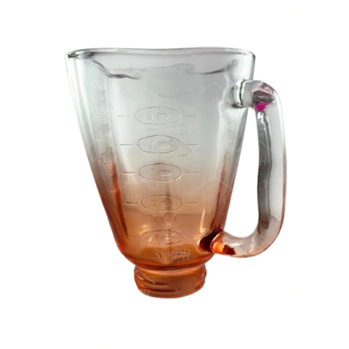 VASO TIPO OSTER CUBE VIDRIO ECON NARANJA