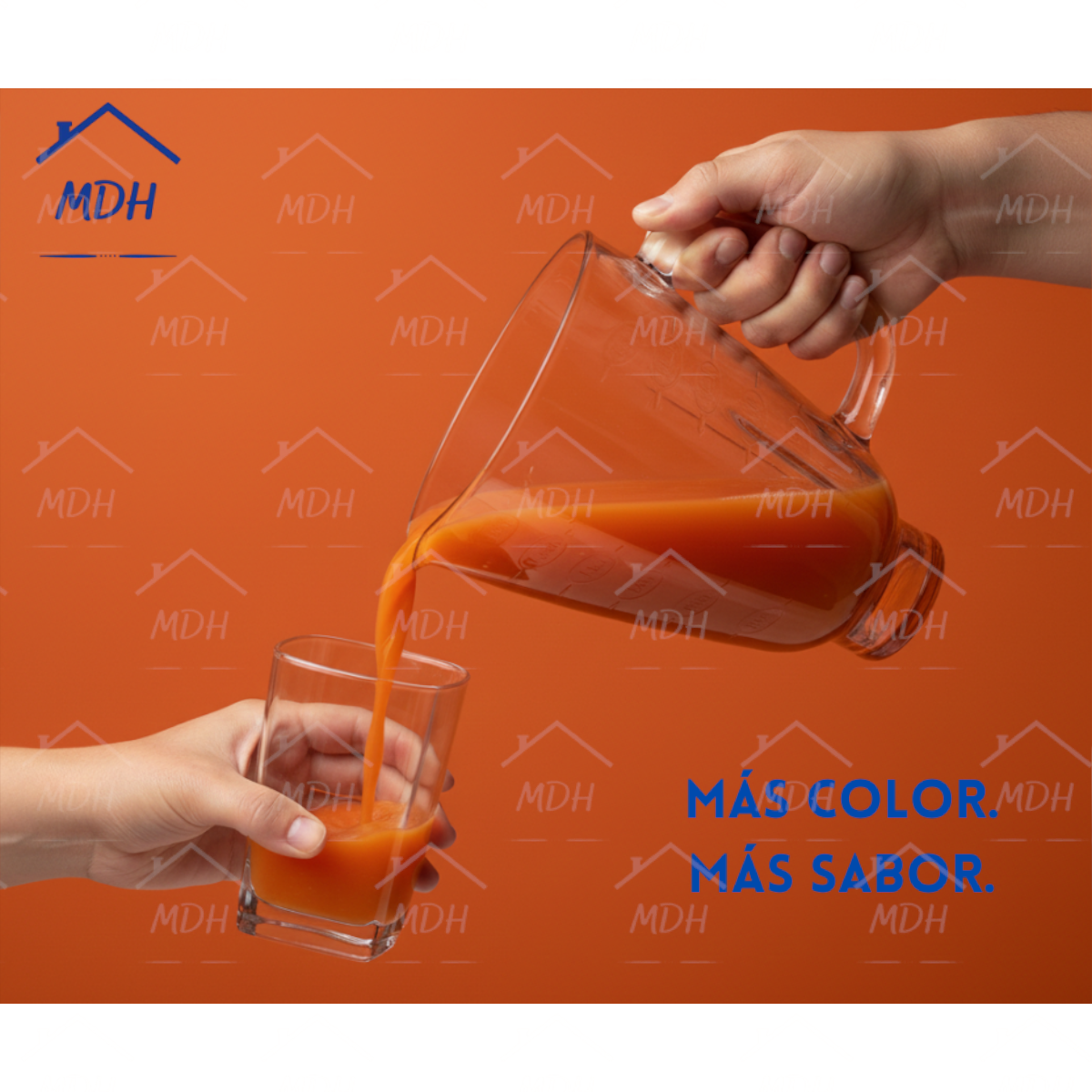 VASO TIPO OSTER CUBE VIDRIO ECON NARANJA