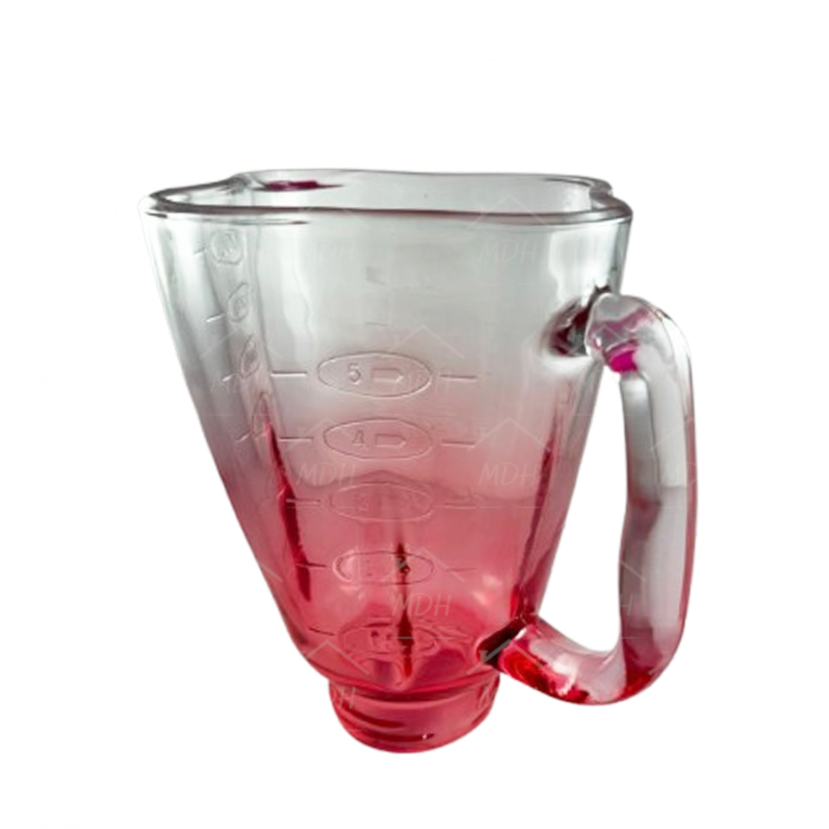 VASO TIPO OSTER CUBE VIDRIO ECON ROJO