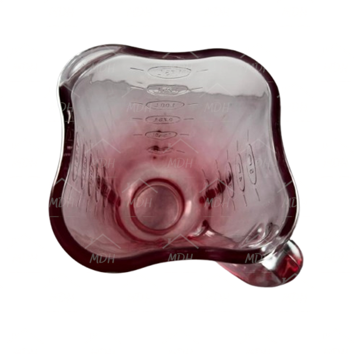 VASO TIPO OSTER CUBE VIDRIO ECON ROJO