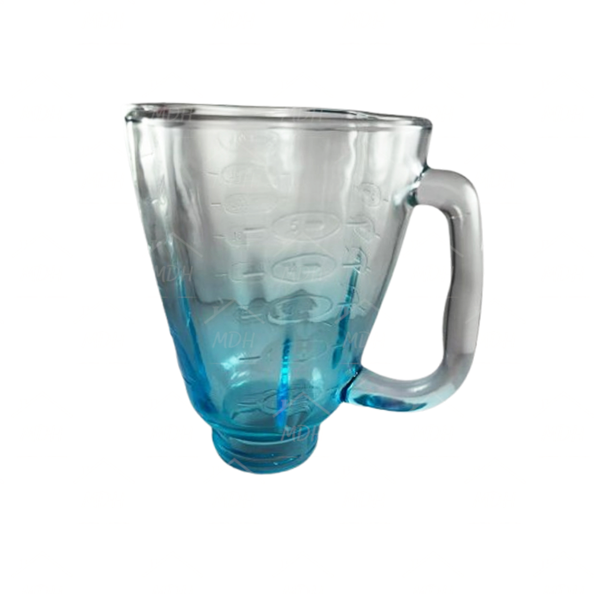 VASO TIPO OSTER CUBE VIDRIO ECON AZUL