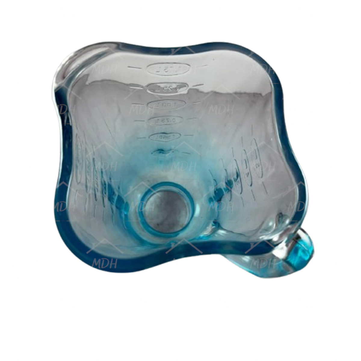 VASO TIPO OSTER CUBE VIDRIO ECON AZUL