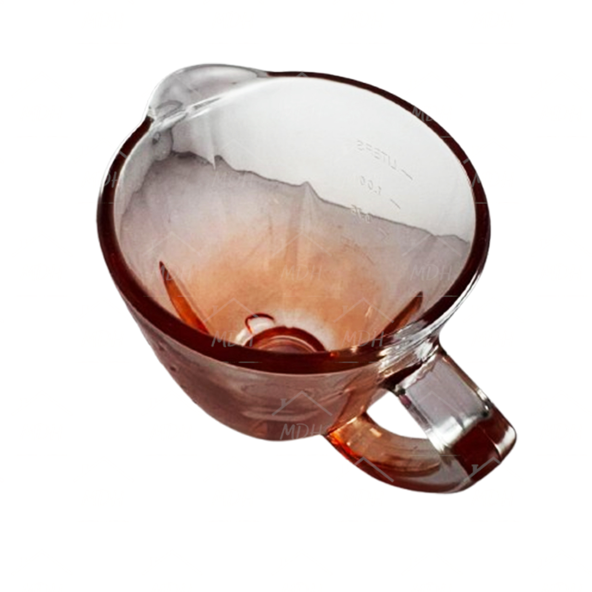 VASO TIPO OSTER CONTEMPORANEO VIDRIO ECON NARANJA