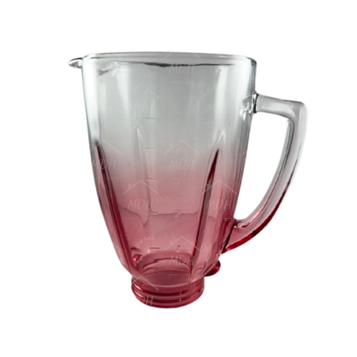 VASO TIPO OSTER CONTEMPORANEO VIDRIO ECON ROJO