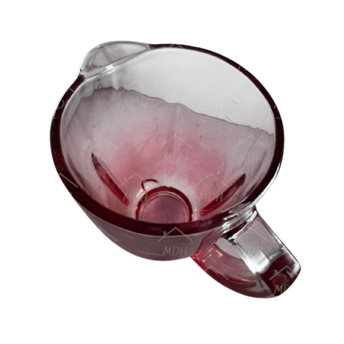 VASO TIPO OSTER CONTEMPORANEO VIDRIO ECON ROJO