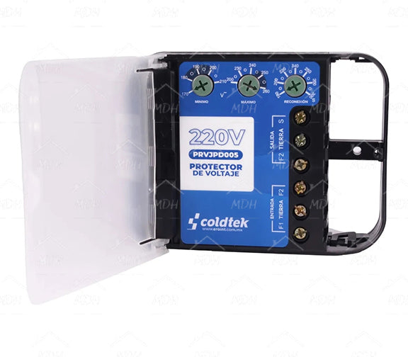 Protector de voltaje corta-corriente 220 V, 30 A COLDTEK
