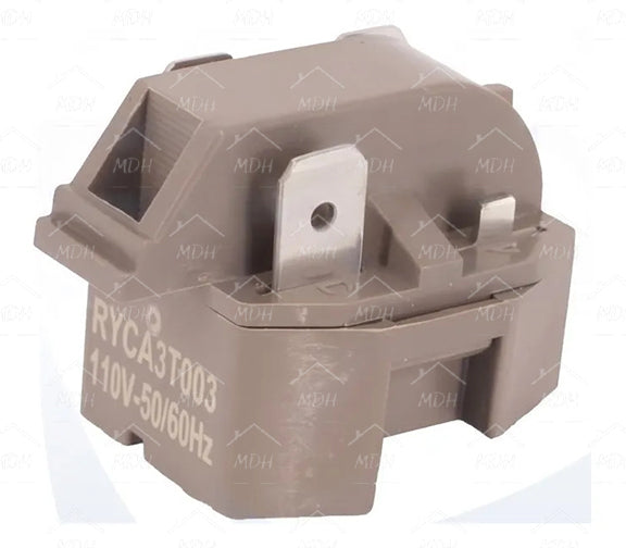 Relevador/Relay de 3 terminales para refrigeración COLDTEK compatible con varias marcas