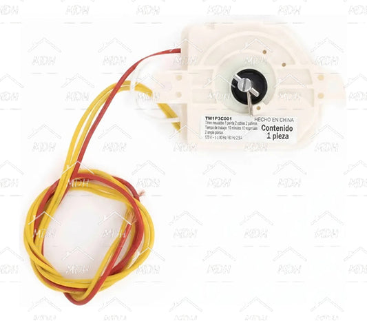 Timer mecánico de 1 perilla y 3 cables para lavadora WMP