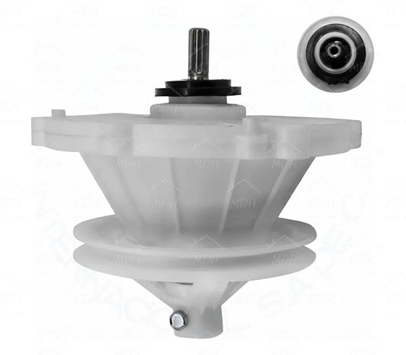 Transmisión de 6 hoyos tipo trompo con  polea para lavadora compatible con LG