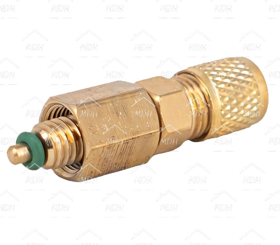 Válvula check de carga de lata de gas universal para enfriamiento 1/4" COLDTEK