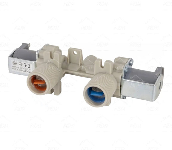 Electroválvula de 2 entradas y 1 salida para lavadora compatible con ELECTROLUX, LG y WHIRLPOOL