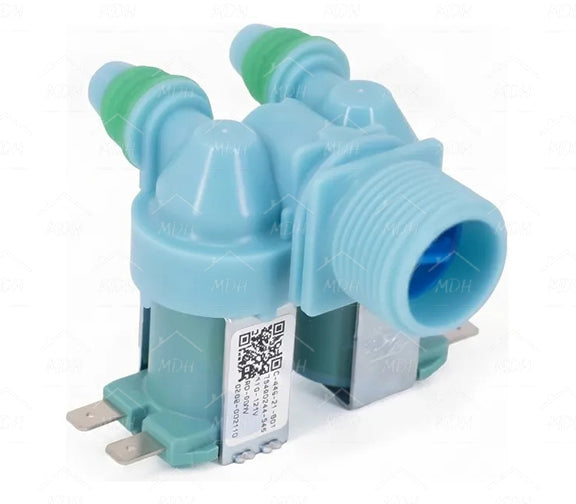 Válvula de 1 entrada, 2 salidas y 2 bobinas para lavadora DC62-00311D compatible con SAMSUNG