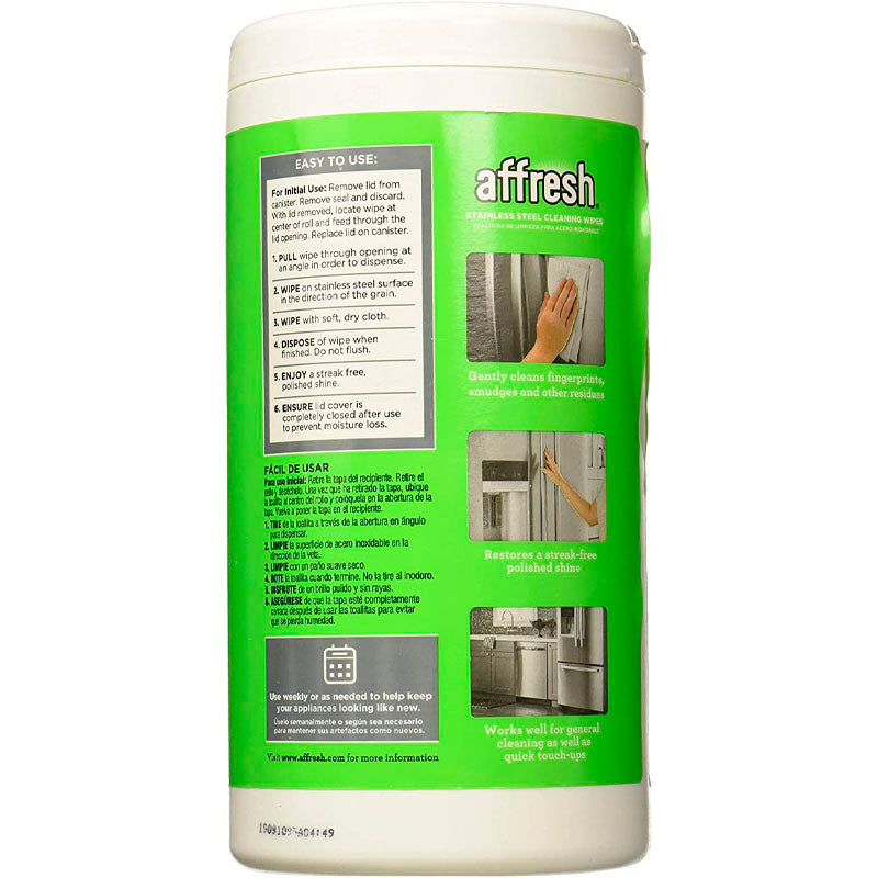 Toallitas Limpiadoras para Acero | Affresh W10539769