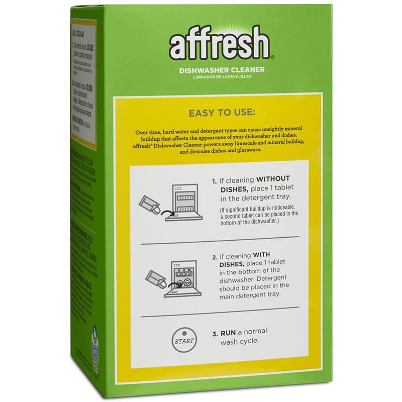 Limpiador de lavavajillas con 6 tabletas en caja | Affresh W10549851